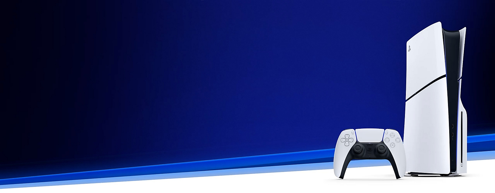 PlayStation 5 e controle DualSense, imagem ilustrativa do console
